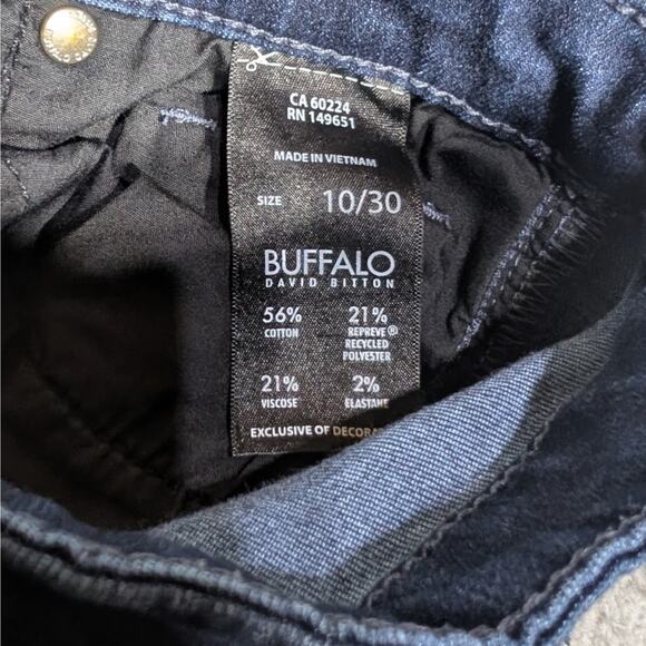 Buffalo David Bitton Jeans 10/30 Blue Alyssa High Rise Straight Leg Stretch - Picture 8 of 9